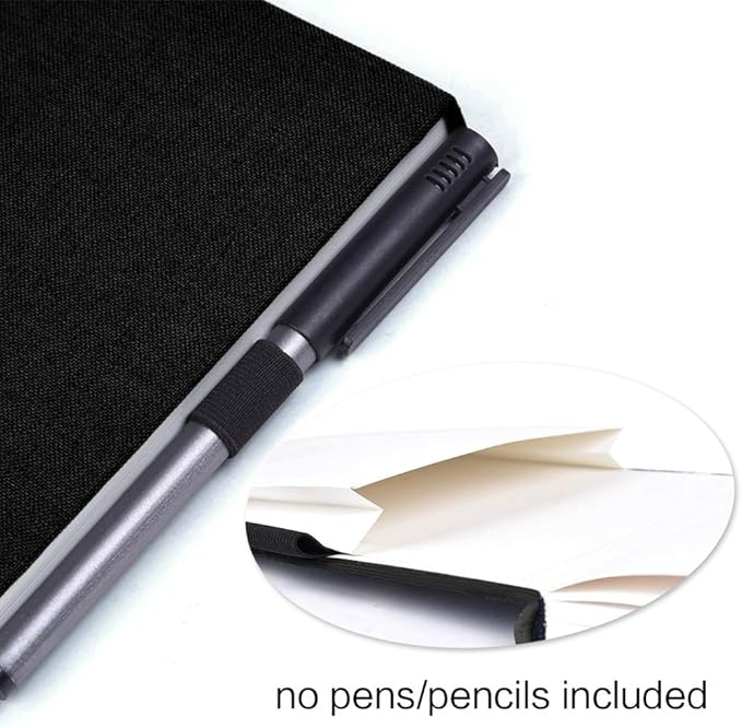 5" x 8" 220gsm Watercolor Journal Hardbound 80pgs（40 Sheets Front Back 2 Textures） Travel Size for Calligrapher Colored Pencil Watercolor Sketch Doodles Book Handmade Cloth Cover Notebook Rich Bless
