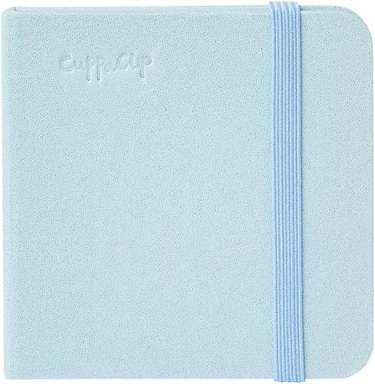 CuppaClip Watercolor Journal 300GSM Fine Grain Art Supplies for Adults Kids Watercolor Pad Wet Media Painting Wood Pulp Paper (Blue, 3.3x3.3in)