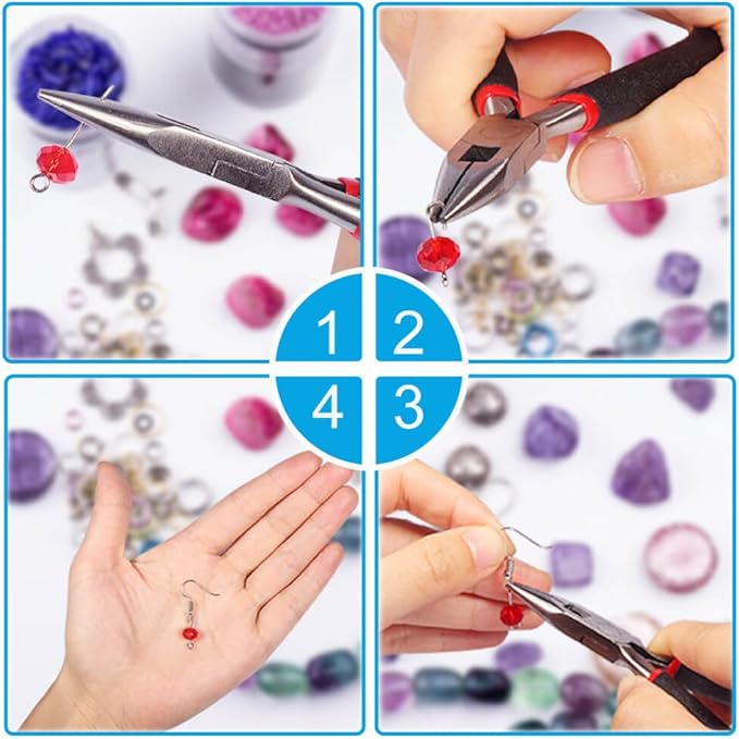 Paxcoo 2400Pcs Earring Making Supplies Kit with 24 Style Earring Hooks, Earring Backs, Earrings Posts and Earring Making Findings for Adult