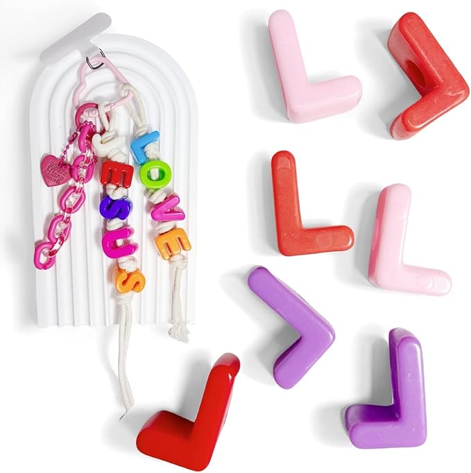 Maerolre 20Pcs Large Letter Beads, 20mm Big Acrylic Bubble Alphabet Beads, Colorful Plastic Beads for DIY Keychains, Jewelry Making, Phone Crafts Projects - L