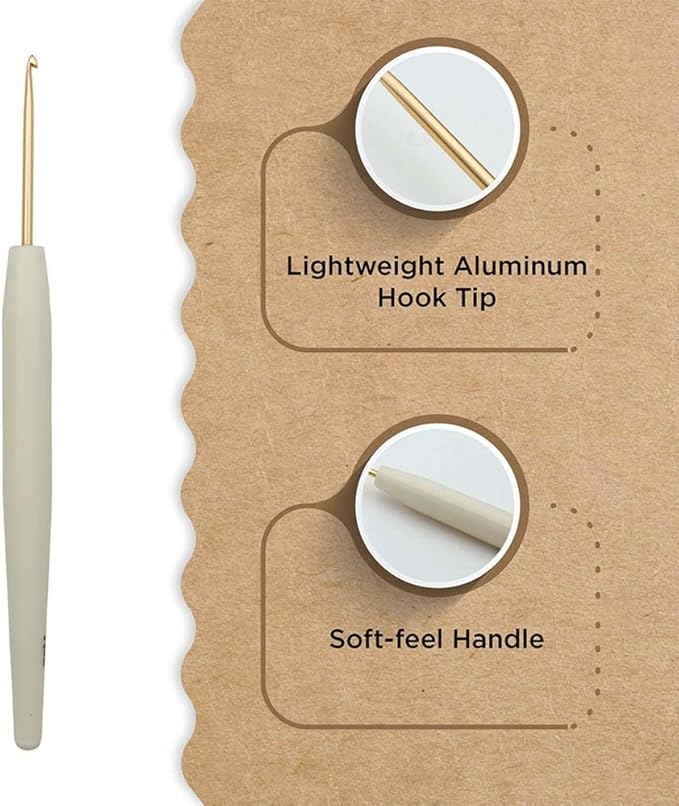 Knitter’s Pride Pearl Aluminum Crochet Hook – US Size C (2.75mm)