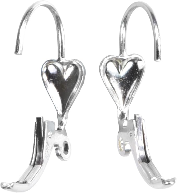 ugems sterling 6 silver heart leverback findings components usa made 925 open loop design handcraft supply classic style jewelry making parts bright finish 3 pairs spring closure sku j-4172