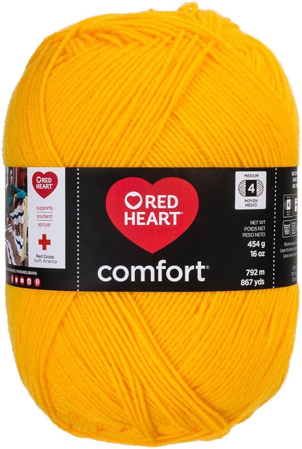 Red Heart Comfort Yarn, Bright Yellow