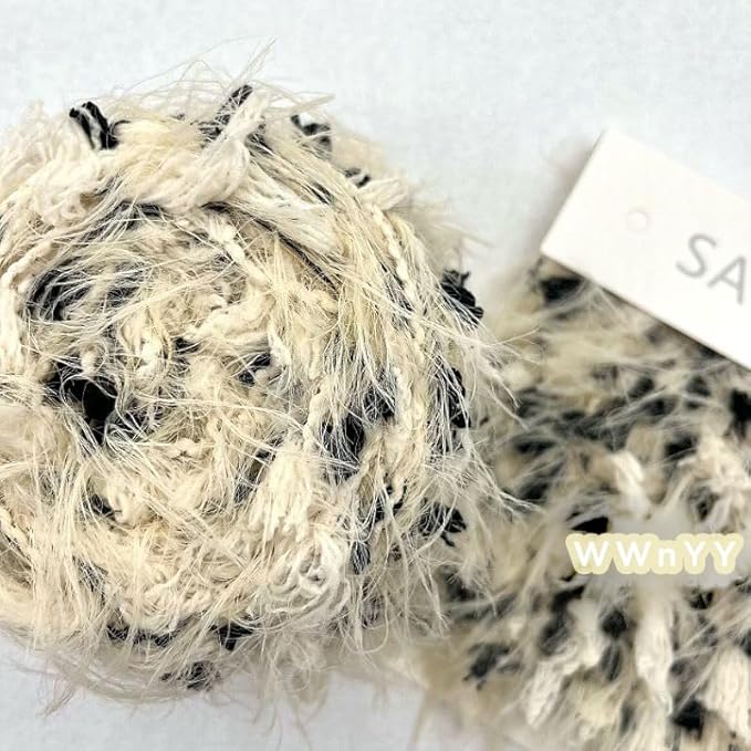 Hand Spun Art Yarn 2 Pack of 50g/Skein with Hand Blended Colorful Handmade for Jewelry Making, Junk Magazines Knitting Crafts Textile Decorative Tassels Card Making