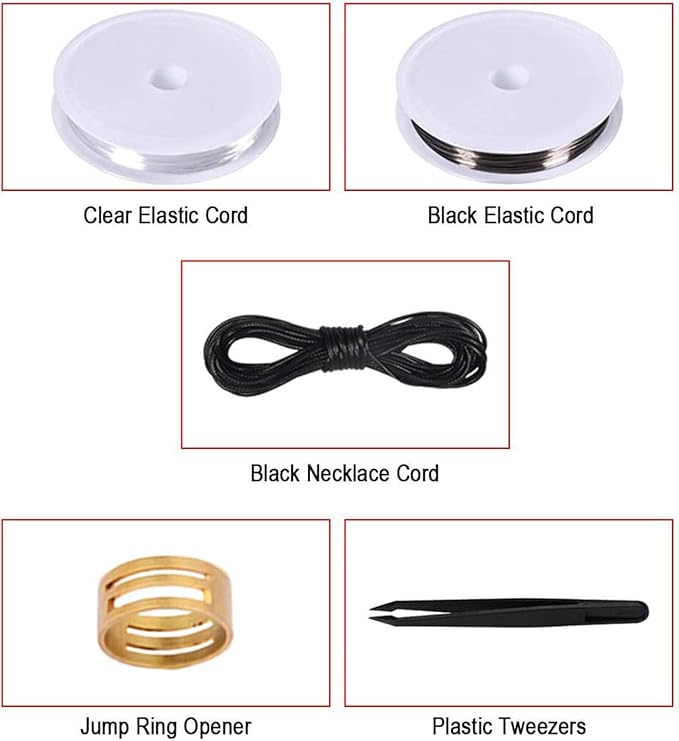 anezus Jewelry Repair Kit with Jewelry Pliers, Jewelry Making Tools, Beading String and Jewelry Making Supplies for Jewelry Repair, Jewelry Making and Beading