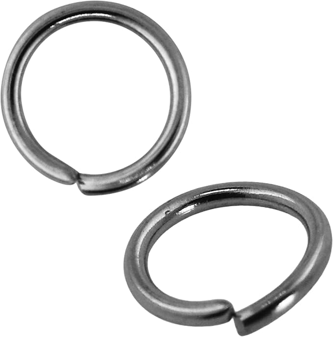Mandala Crafts Assorted Gunmetal Jump Rings Jewelry Findings Metal O Rings for Jewelry Making Supplies - 2000 5mm Small Open Jump Rings Kit for Necklace Earring