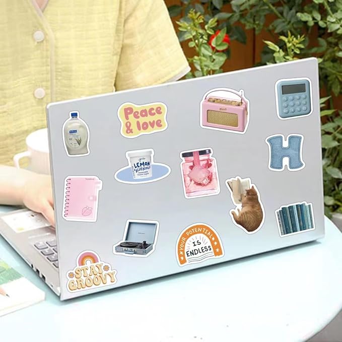 640pcs aesthetic stickers,vsco stickers aesthetic for water bottles,vinyl waterproof laptop sticker,skateboard computer phone decals for girls teens