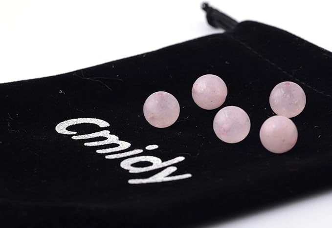 Natural Stone Beads 100pcs 8mm Rose Quartz Round Genuine Real Stone Beading Loose Gemstone Hole Size 1mm DIY Charm Smooth Beads for Bracelet Necklace Earrings Jewelry Making (Pink Rose Quartz, 8mm)