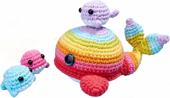 Kovarela Crochet Kit for Beginners Adults – Easy All-in-One Starter Pack with Fun Video Tutorials, Extra Yarn & Tools – DIY Amigurumi Craft Gift (Craft & Chill Edition)