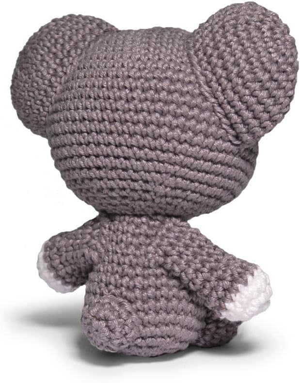 CIRCULO Amigurumi Kit - Safari Animal Crochet Kit for Beginners with Easy Instructions - All-Inclusive - Set with Premium Amigurumi Yarn - Koala
