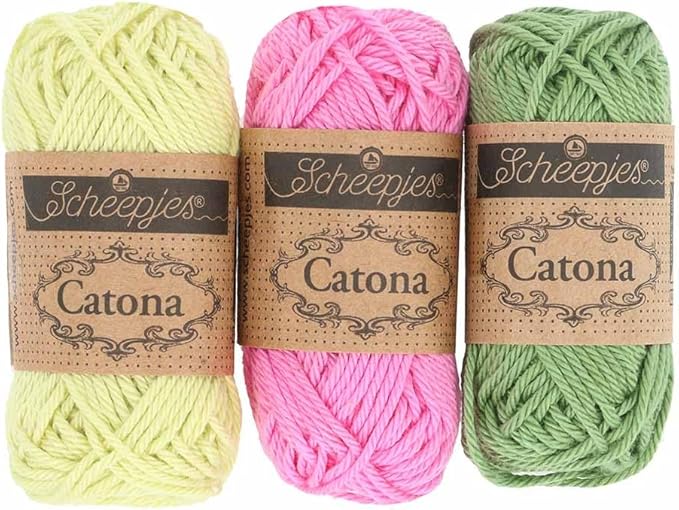 Scheepjes Catona Color Pack, 109 Mini Skeins (10 g Each) Mercerized Cotton Assortment