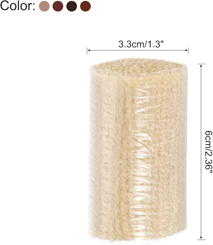 Patikil 10 Rolls Latch Hook Kit - Precut Yarn for Hook Rugs, Adults & Beginners - Brown Tone