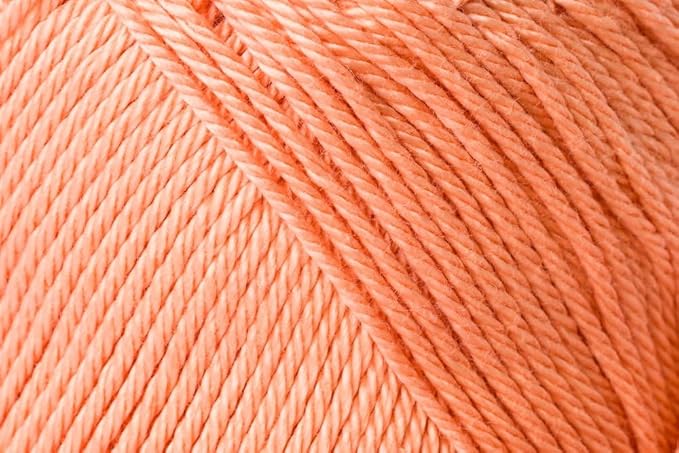 2 Skein/Pack Schachenmayr (SMC) Catania Originals Yarn, Each Ball 1.76 Oz (50gr) / 136 Yards (125 m), 100% Mercerized Cotton for Knitting and Crochet Yarn, Sport Weight, 401 - Apricot
