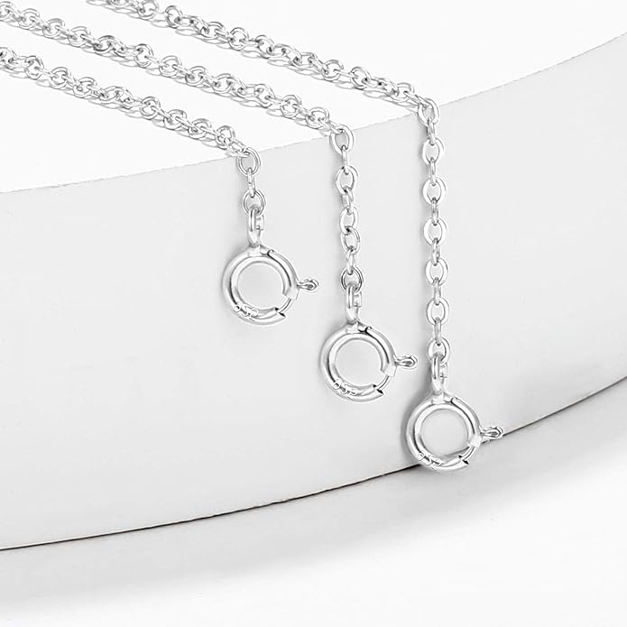 3 Pcs 925 Sterling Silver Necklace Extenders for Women Durable Strong Removable Necklace Bracelet Anklet Extension Jewelry Making Chains