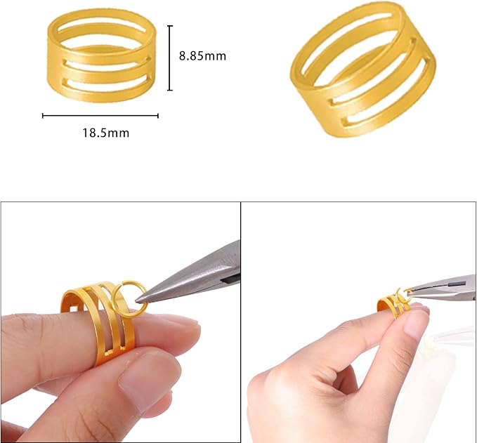 Jump Rings for Jewelry Making Kit, 1200 pcs Open Jump Rings Jewelry Repair Kit for Necklace Bracelet, Lobster Clasps and Closures Repair Supplies Kit with Pliers Tweezers (Gold/Silver)