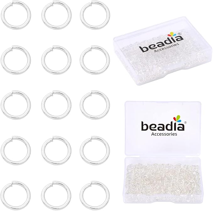 Silver Plated Jump Rings Non Tarnish 7mm 300pcs for Jewelry Making Findings