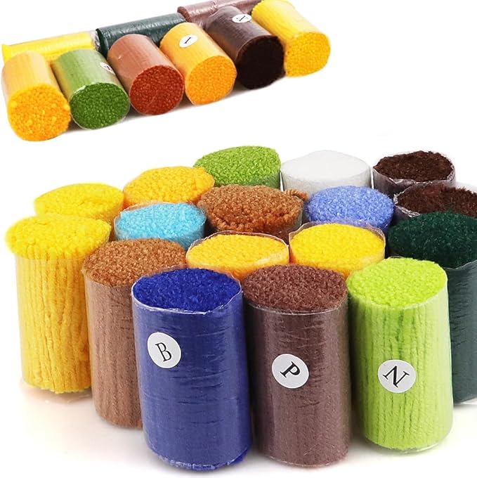 MGahyi Latch Hook Rug Kits for Adults, DIY Crochet Yarn Rugs Hooking Craft Kit with Color Preprinted Pattern Design for Kids Adults and Beginners(Sunflower, 20 x 15in)
