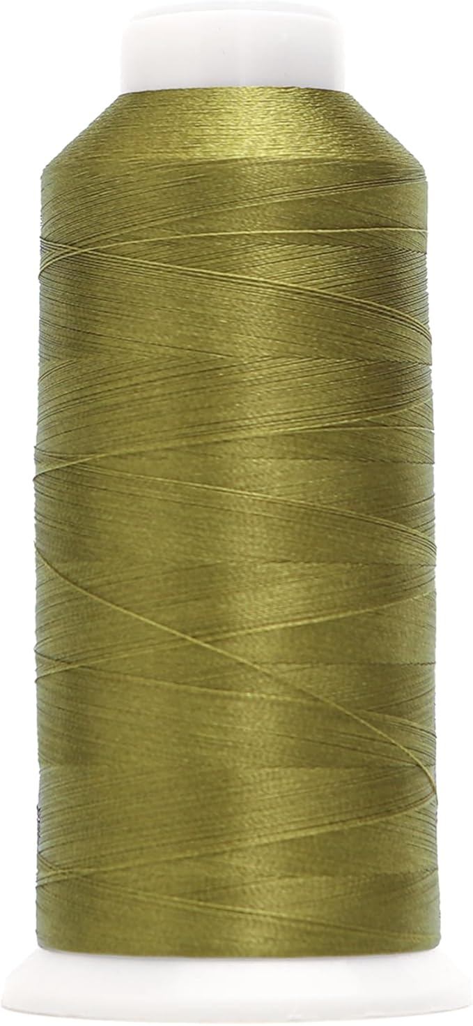 High Tenacity Polyester Embroidery Machine Thread 40WT(120D/2) 4000M Per Spool for Commercial and Domestic Embroidery Machine (Dill Pickle-1790)