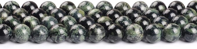 8mm Natural New Kambaba Jasper Gemstone Round Loose Beads Crystal Stone Bracelet Necklace Accessories Crafts for Jewelry Making DIY,1 Strand 15"