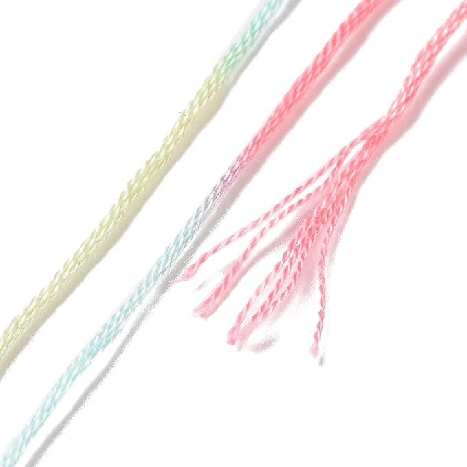 FASHEWELRY 10 Skeins Cyan Embroidery Floss Friendship Bracelet String Threads 6-Ply 0.5mm Cross Stitch Embroidery Thread for Sewing Bracelet Making Stitching Crafts