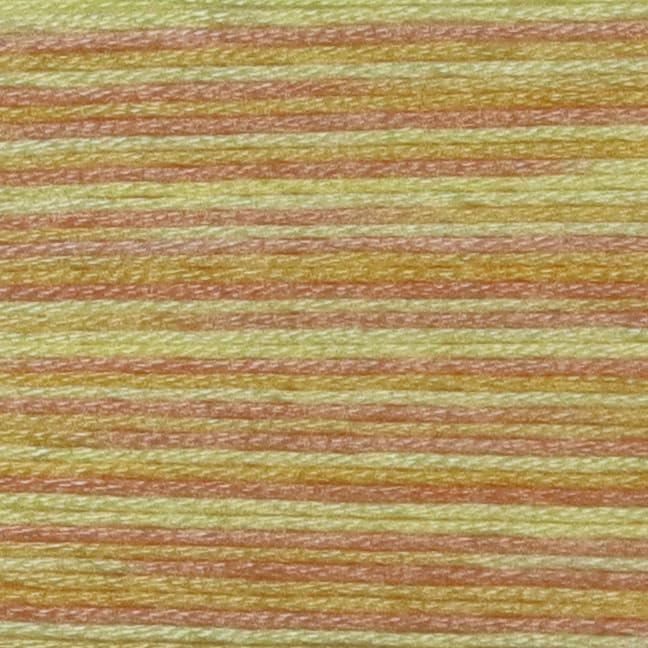 KCS Big skeins of 25 Meters Size 25 Color Variegated Cross Stitch Stranded Threads,6 skeins,4090
