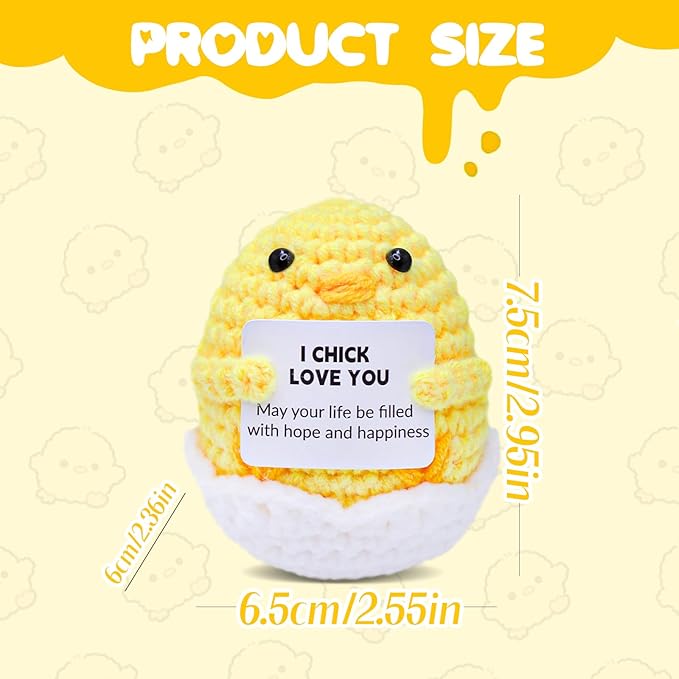 NSSHEL Easter Eggs Decorative Knitted Easter Eggs Ornaments Handmade Crochet Artificial Decor Mini Cute Crochet Gifts for Holiday Party Home Garden Accessories