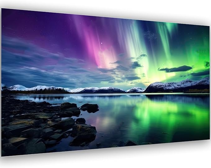 Meothan 5D Large Diamond Painting Kits for Adults, Big Northern Lights Diamond Art Kits for Adult, Full Drill Aurora Diamond Gem Art Dots Paintings Crafts for Home Wall Decor Gifts 27.6x15.8inch