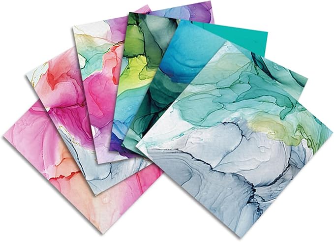 YASMEN Marble Patterned Scrapbook Paper Pad, 12x12 Single-Sided Cardstock Paper Pads for Card Making, Journals, Planner, DIY Envelopes, Greeting Cards, Gift Card, Decorative Art Craft -24 Sheets