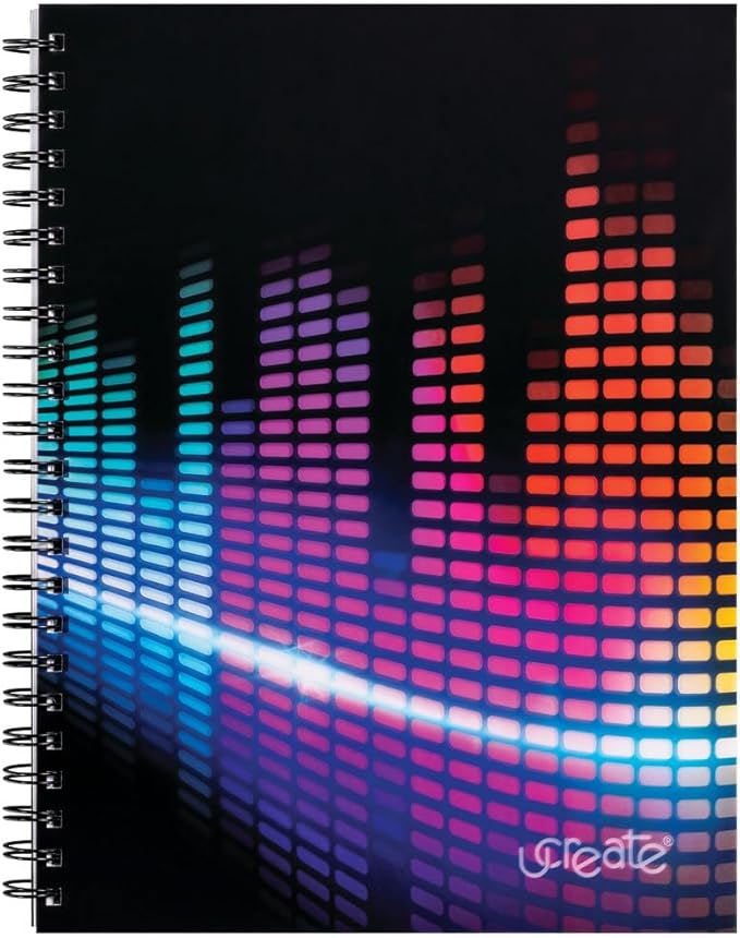 UCreate Fashion Poly Sketch Book, Sonic Vibes, 9" x 12", 1 Count