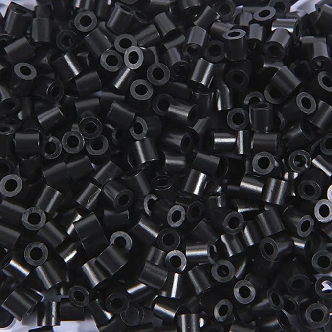 2000pcs 5MM Black Fuse Beads Iron Beads for Crafts,Melting Bead Handmade Decor DIY Make (Color 2)