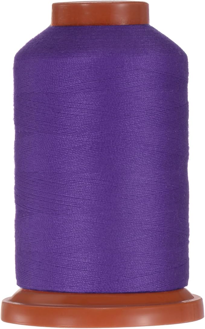 uxcell 40D/2 Sewing Thread 1100 Yards Polyester Household Sewing String Hand Stitching Polyester Cord for Clothing Stitching Shoe Bag Repairing DIY Craft Dark Purple