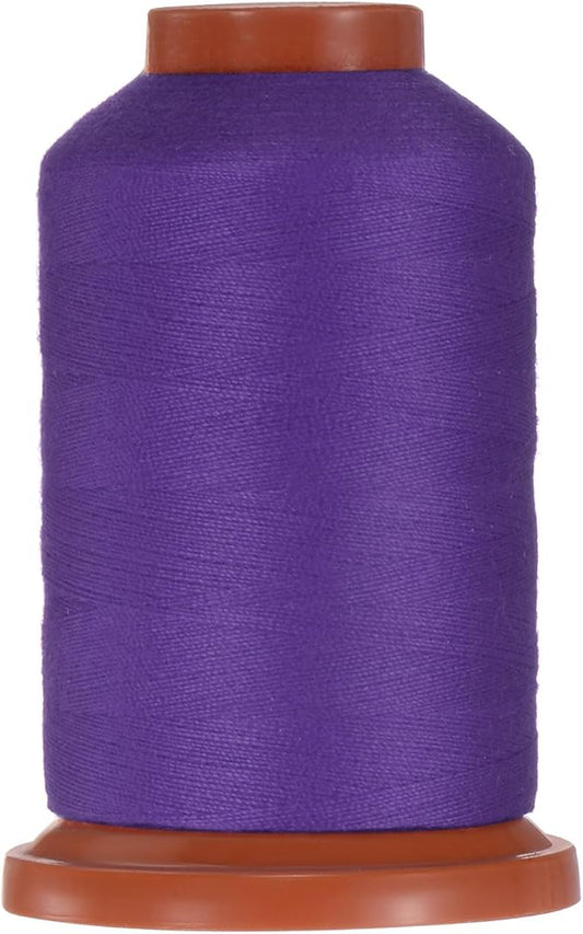 uxcell 40D/2 Sewing Thread 1100 Yards Polyester Household Sewing String Hand Stitching Polyester Cord for Clothing Stitching Shoe Bag Repairing DIY Craft Dark Purple