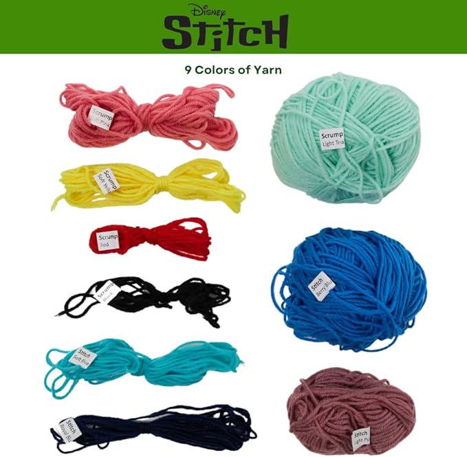 Innovative Designs Disney Lilo and Stitch Crochet Kit for Beginners, DIY Crochet Kits for Adults, Teens, Kids, Instruction Manual – Stitch and Scrump