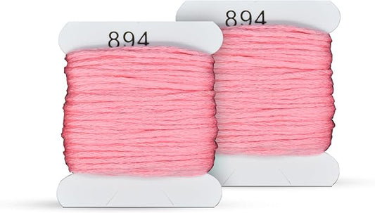 Embroidery Floss Kit and Refills - Cotton Threads - DMC Color Coding for Cross Stitch, String Crafts, Friendship Bracelets