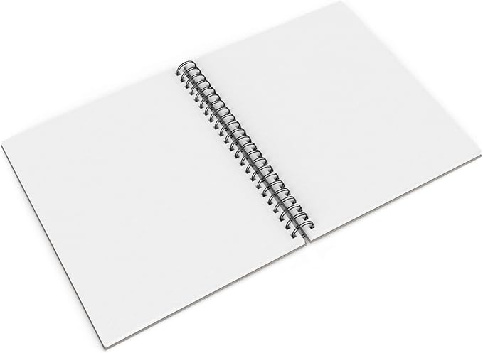 Arteza Sketch Book, 9x12-inch Gray Drawing Pad, 100 Sheets, 68 lb 100 GSM, Hardcover Drawing Book, Spiral-Bound Sketch Pad for Pencils, Charcoal, Pens, Crayons and Other Dry Media