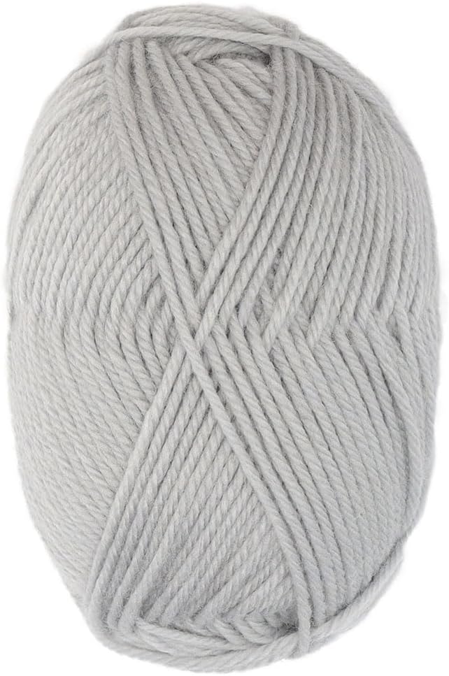 Alpaca Warehouse 100% Pure Wool Yarn Superwash Set of 3 Skeins (300 Grams) DK Weight - Sourced Directly from Peru - Heavenly Soft and Perfect for Knitting and Crocheting (Dove Gray - 6 Skeins)