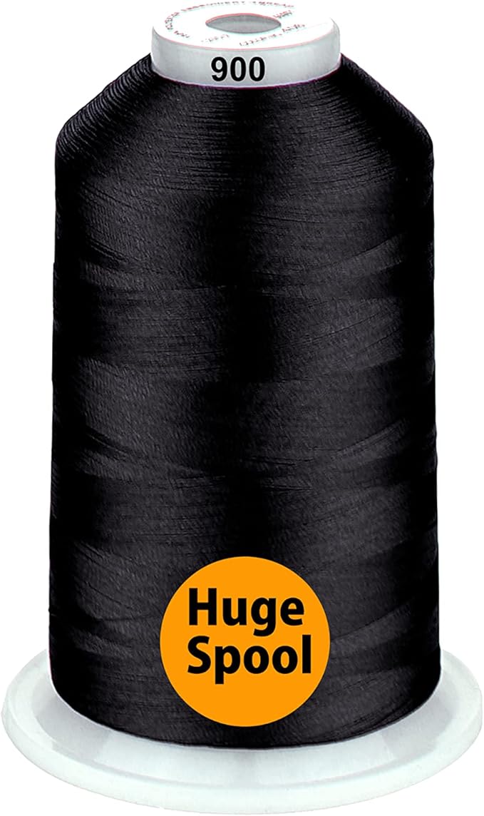 Simthread - 33 Selections - Various Assorted Color Packs of Polyester Gray Embroidery Machine Thread Huge Spool 5500Y for All Purpose Sewing Embroidery Machines - Essential Color 3
