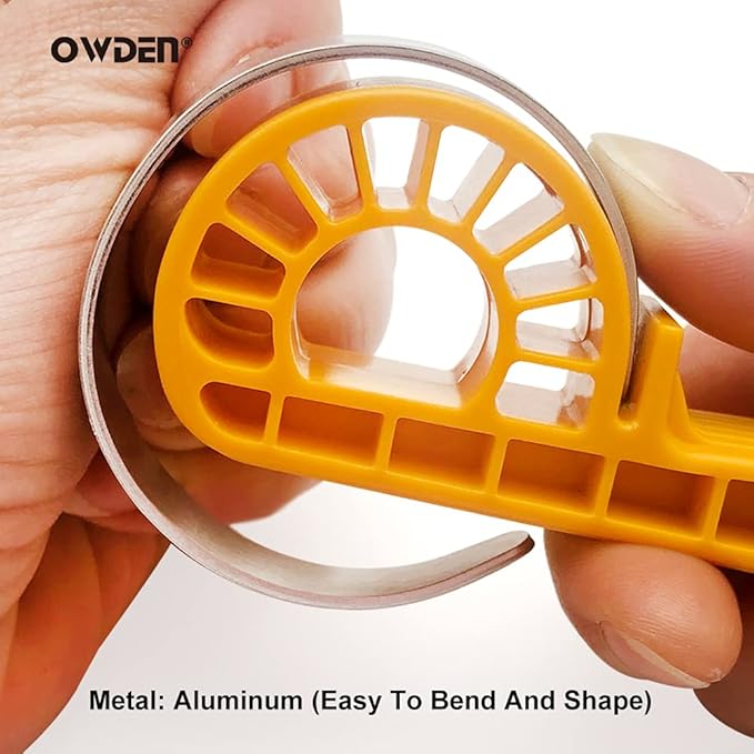 OWDEN Premium Metal Stamping Tapered Bracelet blanks,Width:5/8 inch and Length: 6 inch, Thickness: 1.5mm,10Pack Aluminum Bracelet Tapered Blanks for Jewelry Stamping Working.