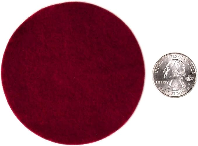 Playfully Ever After Cardinal Red Craft Felt Circles (3 Inch - 30pc)