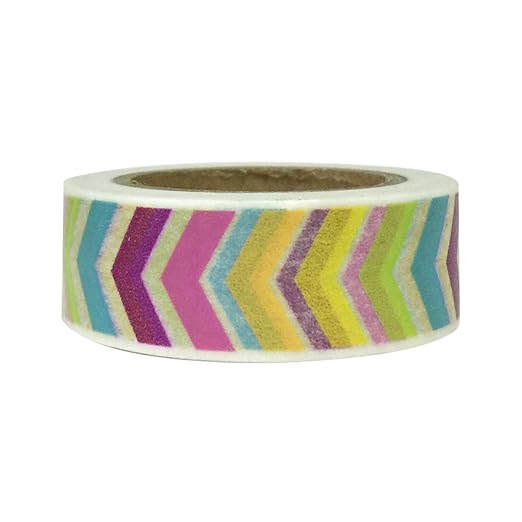 Wrapables Colorful Washi Masking Tape, Rainbow Arrows