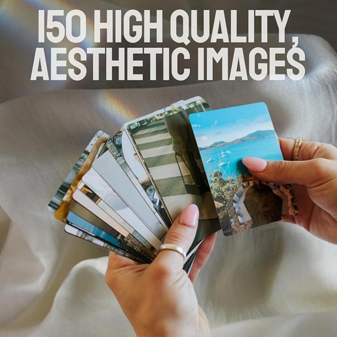 Daily Dopamine 2026 Vision Board Kit for Ambitious People, Foldable Mood/Dream Board for Manifestation, Visualization & Goal Setting,150 Aesthetic Images & Powerful Quote Cards - Vision Board Supplies