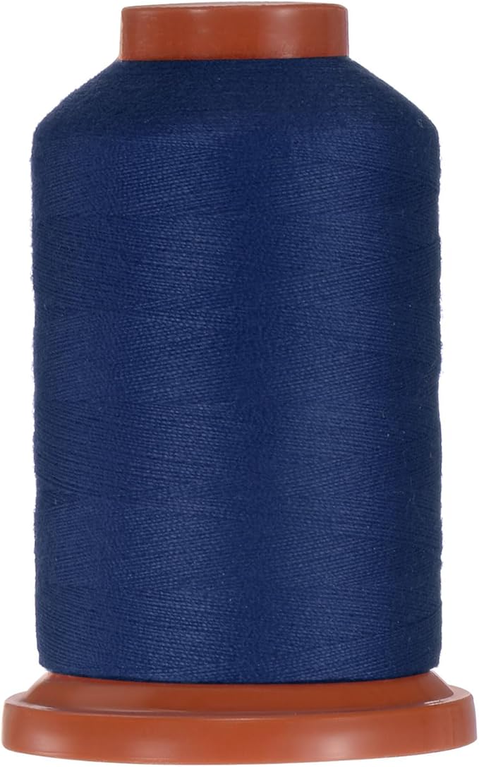 uxcell 40D/2 Sewing Thread 1100 Yards Polyester Household Sewing String Hand Stitching Polyester Cord for Clothing Stitching Shoe Bag Repairing DIY Craft Midnight Blue