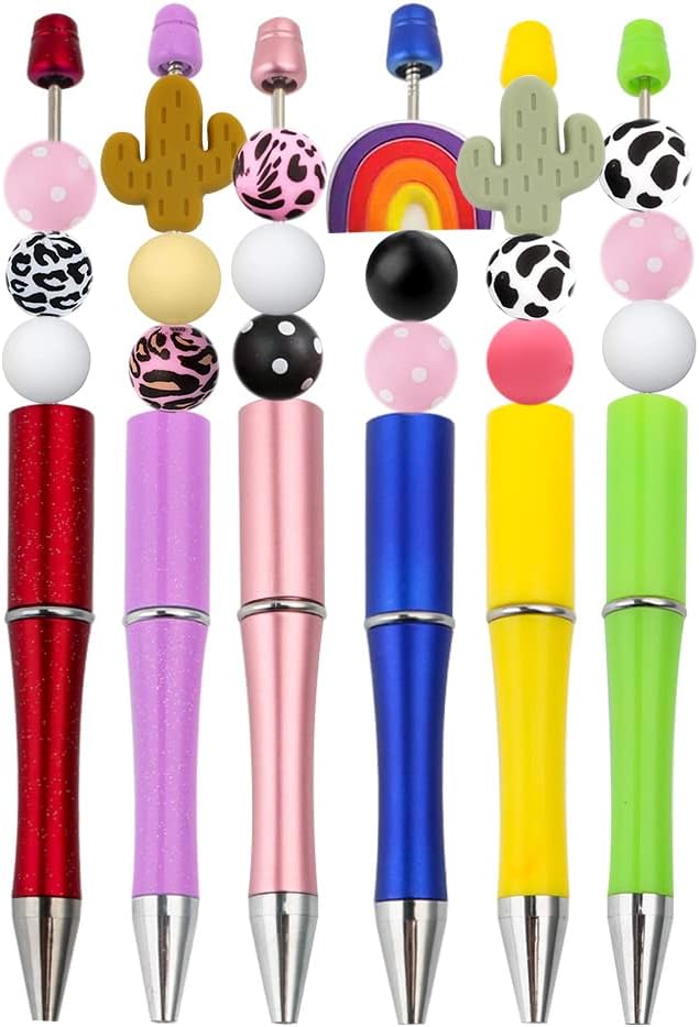 58Pcs Leopard Cow Dot Print Silicone Beads Set 15mm Mix Color Silicone Bead Charm Black Pink White Round Loose Spacer Beads for DIY Craft Garland Keychain Lanyard Necklace Bracelet Jewelry Making