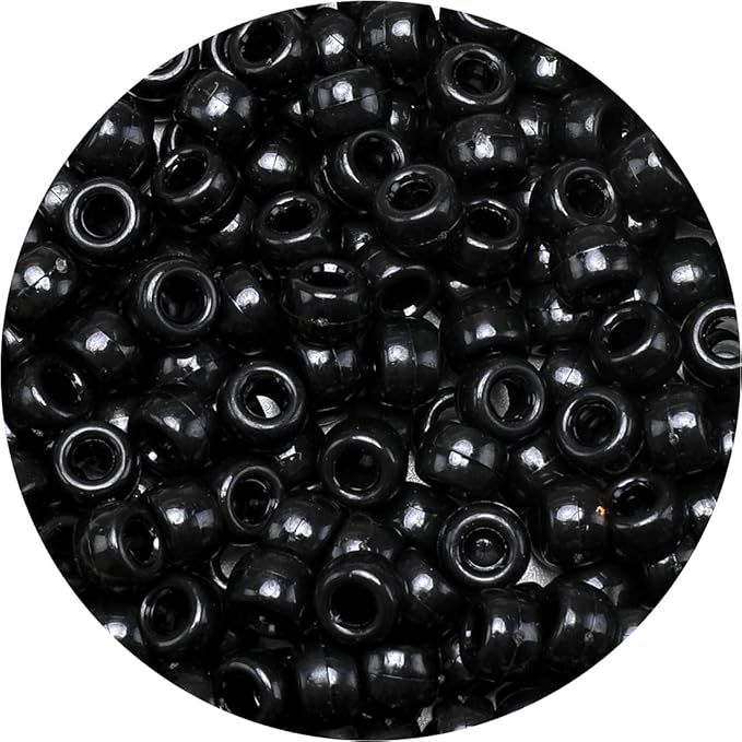 eppingwin beads and bead assortments (1000 pony beads-black solid)…