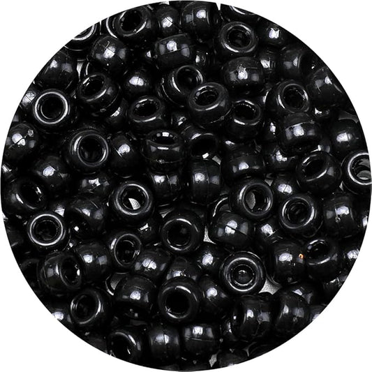 eppingwin beads and bead assortments (1000 pony beads-black solid)…