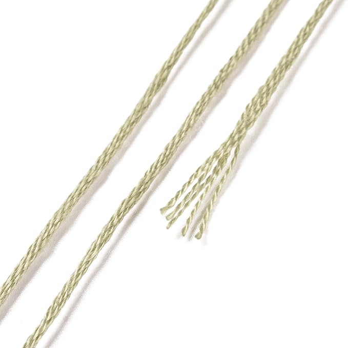 FASHEWELRY 105 Yards Crewel Cross Stitch Floss for Jewelry Making, 1mm Polyester Embroidery Floss Thread Embroidery Thread Bulk for Bracelet Knitting Stitch Supply (Rainbow)