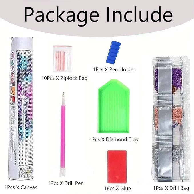 5D Diamond Painting Kits for Adults-Flower Diamond Art Kits for Adults Beginner, DIY Full Drill Diamond Dot Gem Painting for Home Wall Decor 12 x 16 inch