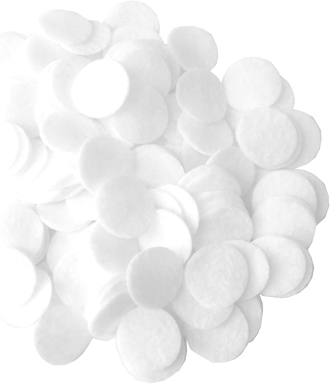 Playfully Ever After White Craft Felt Circles (1 Inch - 100pc)