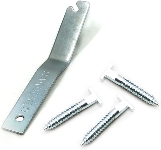 PHS 25 Pack Security T-Screw Picture Hanging Kit with Wrench - Anti Theft Picture Hangers for Art - Earthquake Proof Hangers - T-Screws Locking Hardware for Artwork & Frames