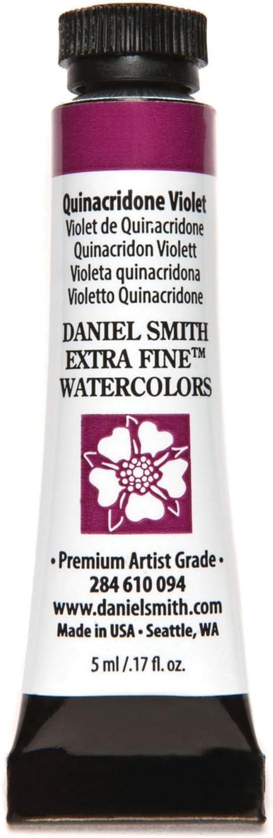 Daniel Smith Extra Fine Watercolor Paint, 5ml Tube, Quinacridone Violet, 284610094